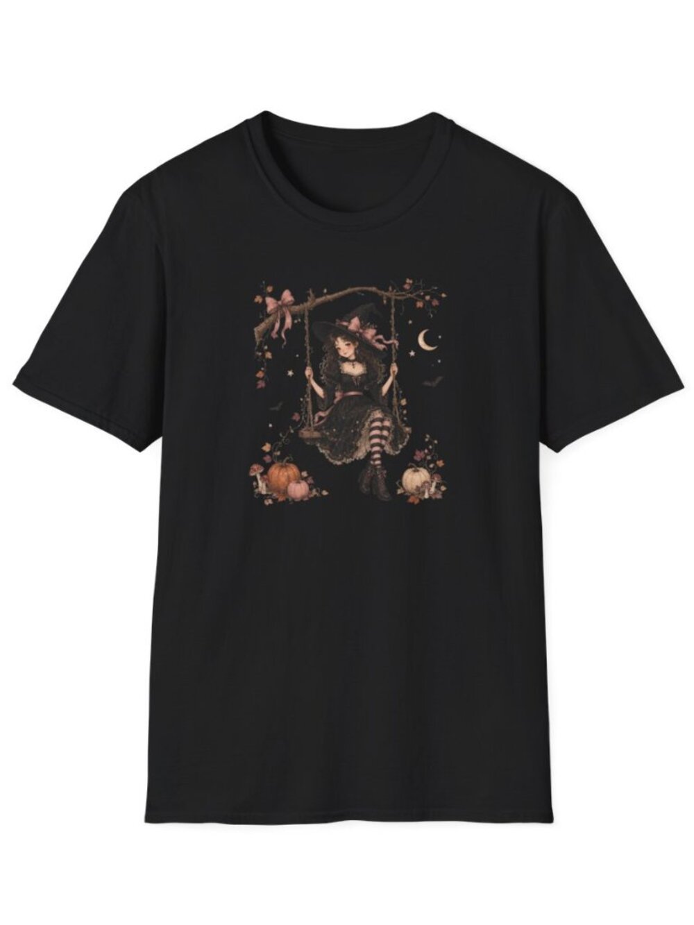 Cute Halloween Coquette Witch Tee Size Medium New